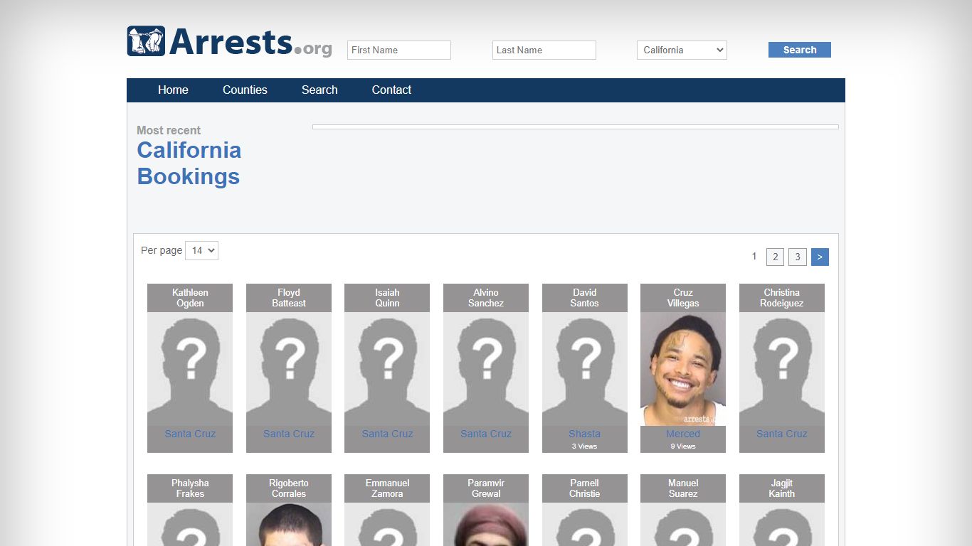 California Arrests and Inmate Search